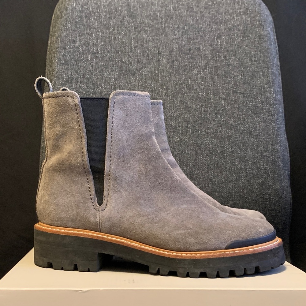 Marc Fisher Gray Ankle Boots